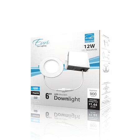 Euri Lighting LED Downlight 100W Dim ES DLC6S-2050e